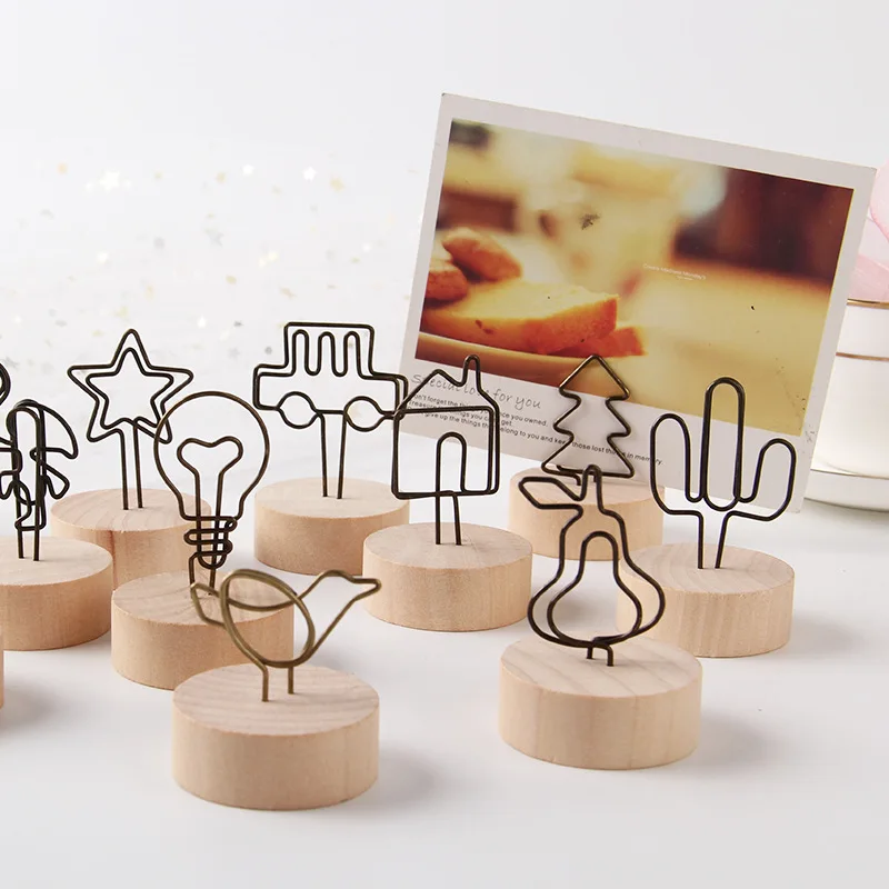 Sticky Note Dispenser - Retro Log Note Clip, Simple and