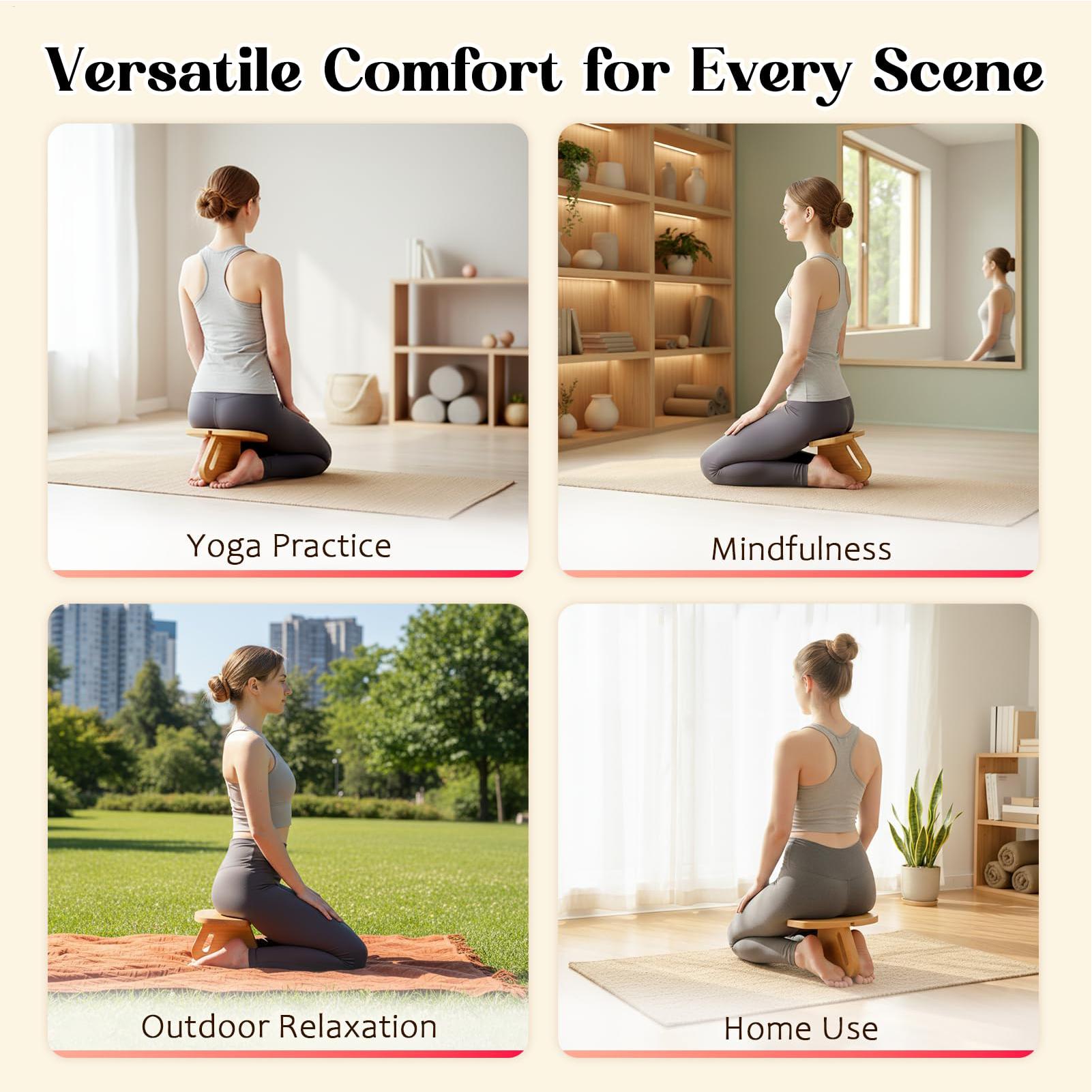 Prayer Stool Wooden Prayer Kne - Home Office Yoga Room 评论和价格