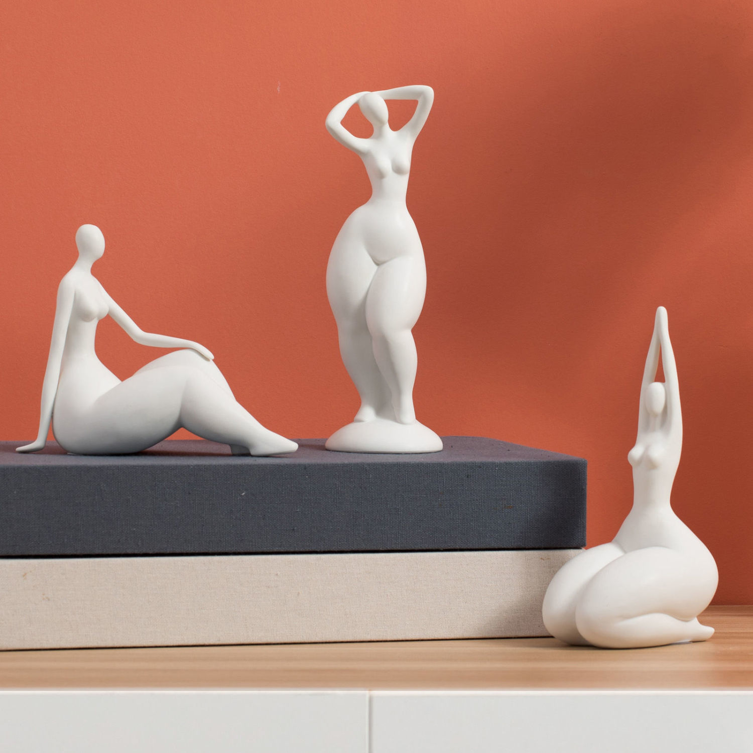 Modern Minimalist Abstract Cer - Home Office Yoga Room Ideas 评论和价格