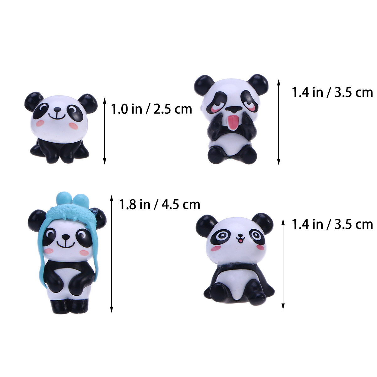 8 pcs Cute Panda Plastic Thumb - Address Home Office 评论和价格