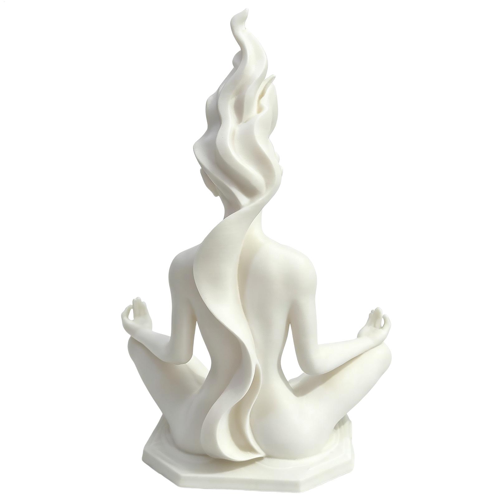 Meditation Women Yoga Figurine - Home Office Yoga Room 评论和价格