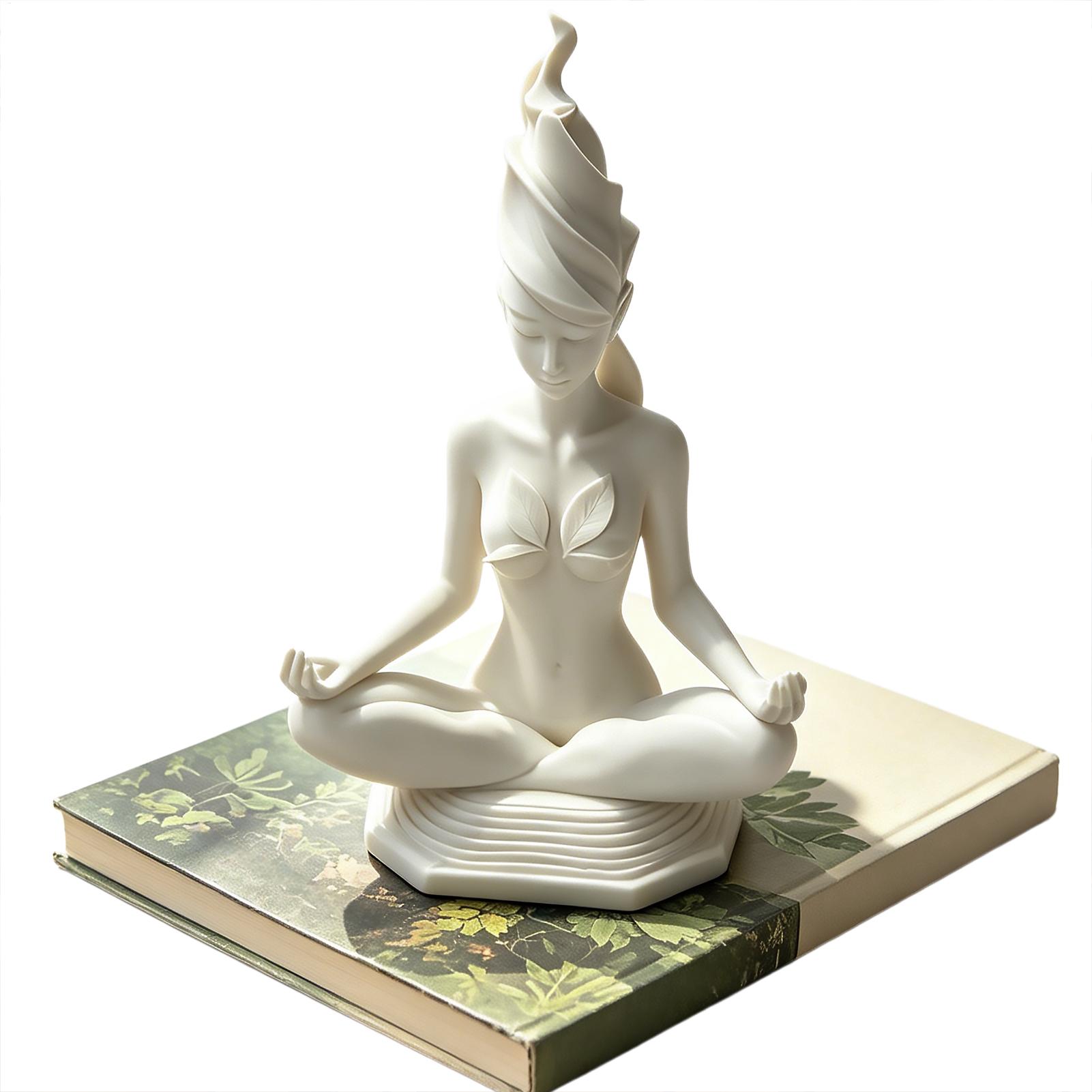 Meditation Women Yoga Figurine - Home Office Yoga Room 评论和价格