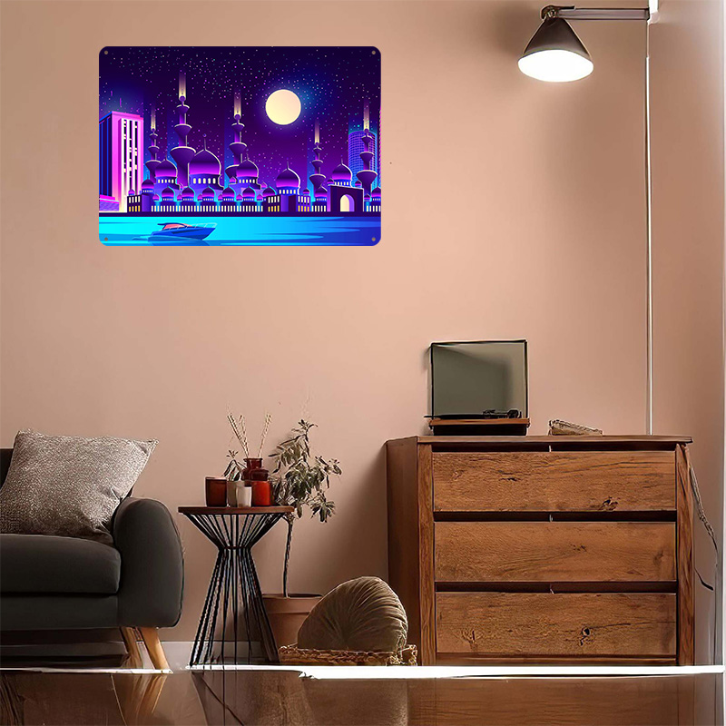 Synthwave Neon City Dubai Meta - Home Office Dubai 评论和价格