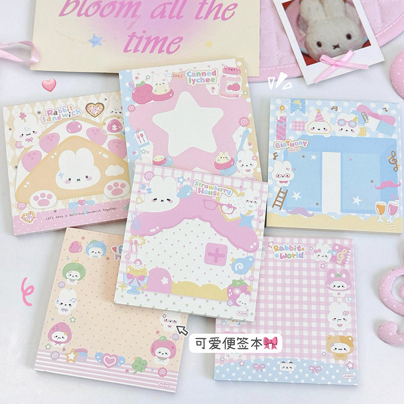 Cartoon Notepad Cute Rabbit No - Sticky Note Dispenser 评论和价格