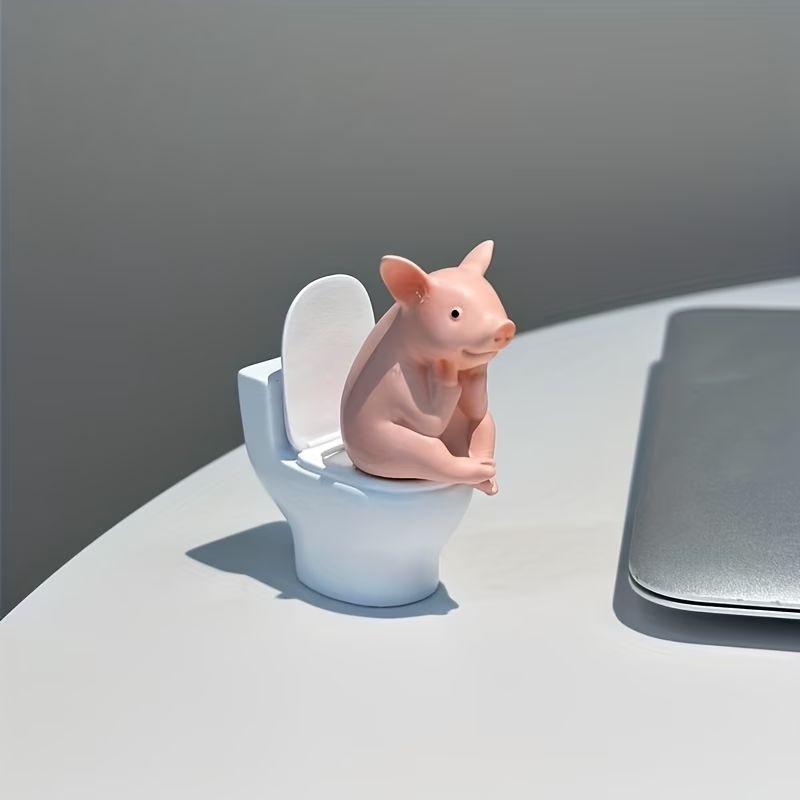 1PC Cute A Little Pig Figurine - Home Office Desk Ideas 评论和价格