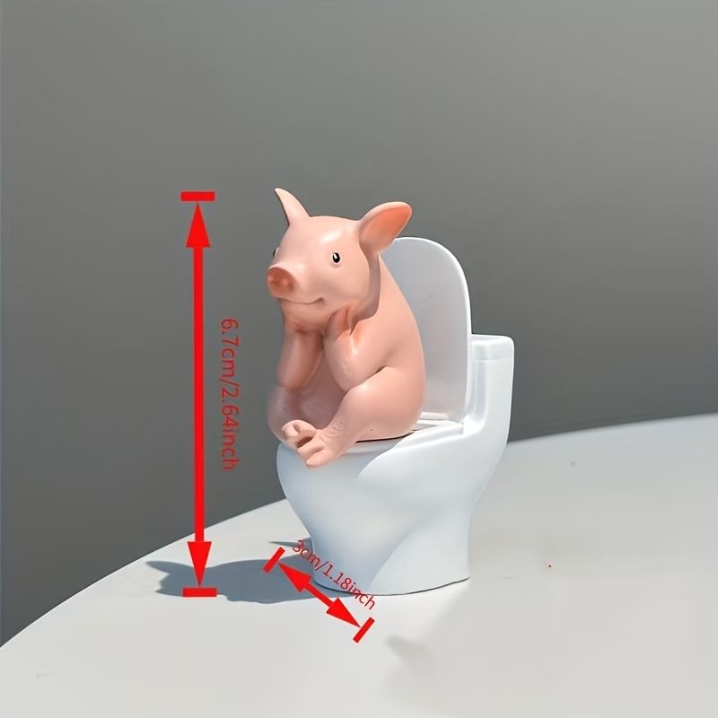 1PC Cute A Little Pig Figurine - Home Office Desk Ideas 评论和价格