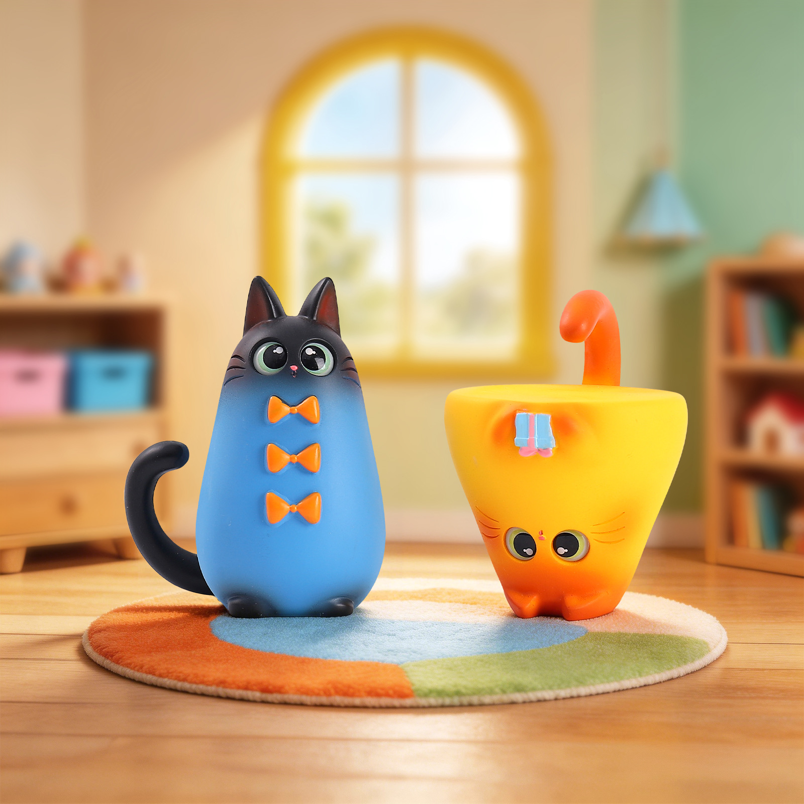 Blind Box Cat Figurine Resin C - Home Office Desk Ideas 评论和价格