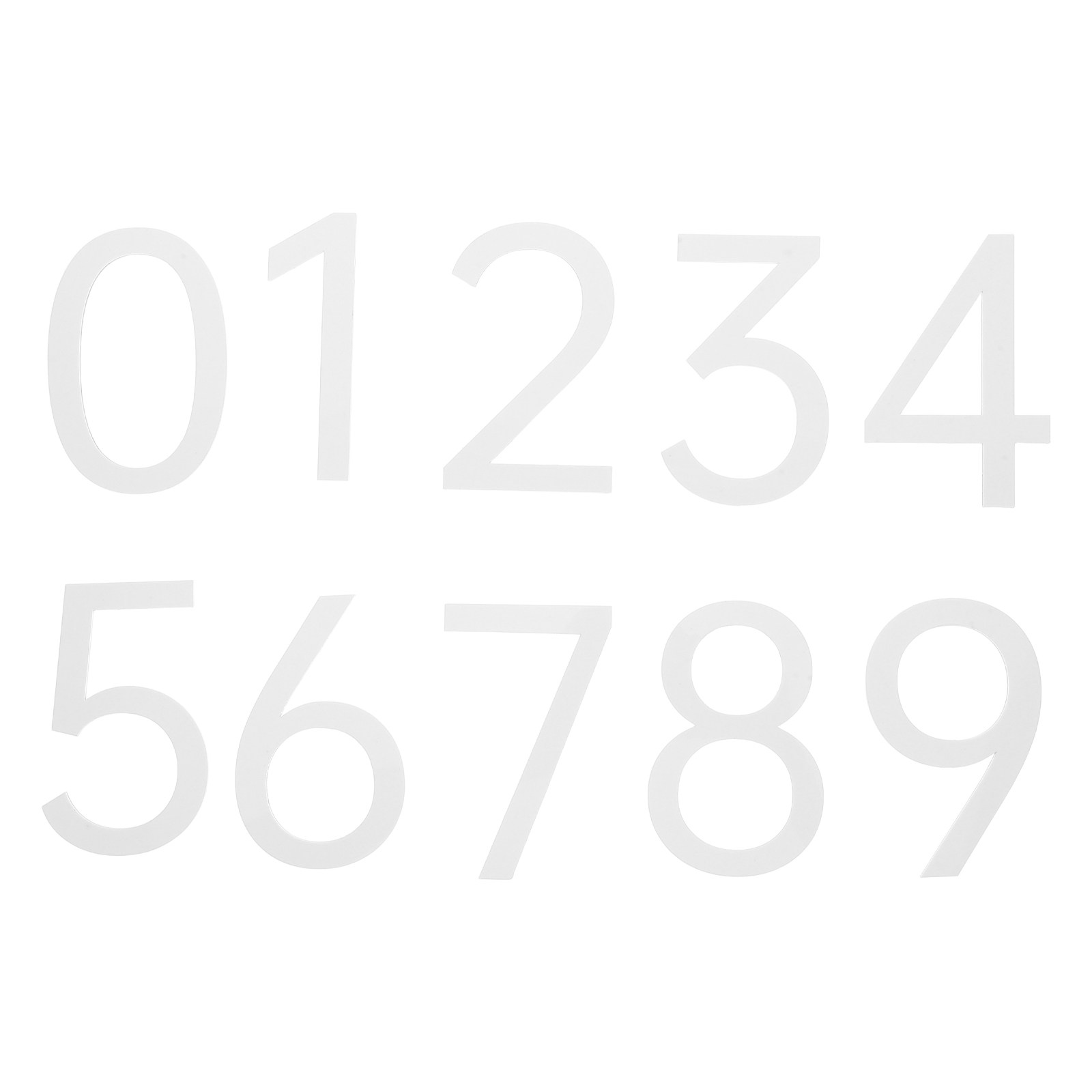 10Pcs Acrylic House Number Tag - Address Home Office 评论和价格