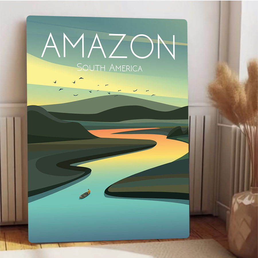 Amazon River Landscape Metal W - Home Office Of Amazon 评论和价格