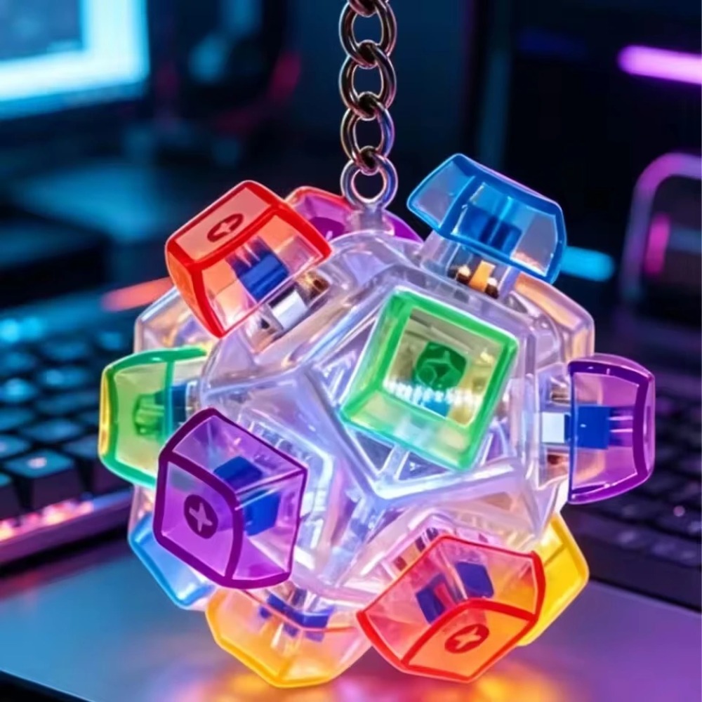 LED Light-Up Keychain Keyboard - Home Office Desk Ideas 评论和价格