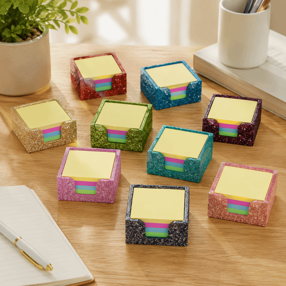 Glitter Acrylic Sticky Note Ho - Sticky Note Dispenser 评论和价格