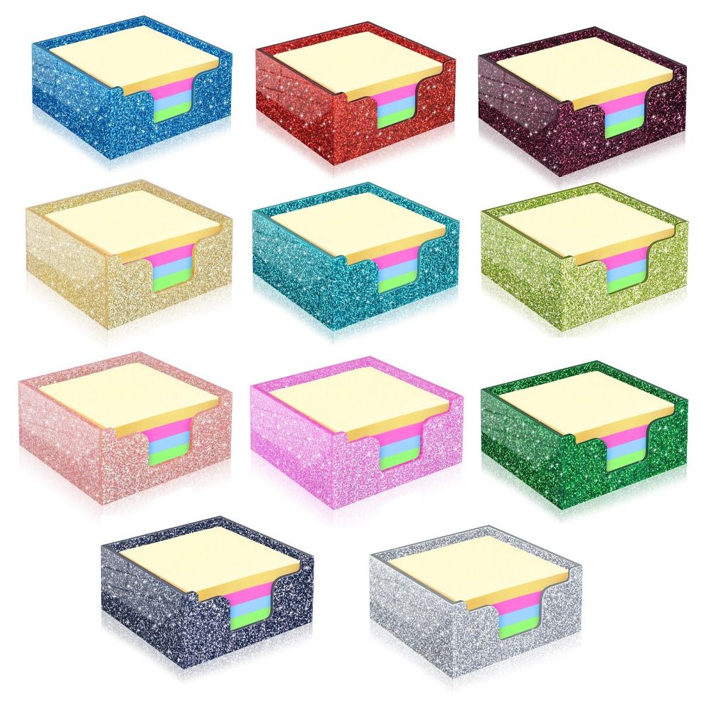 Glitter Acrylic Sticky Note Ho - Sticky Note Dispenser 评论和价格