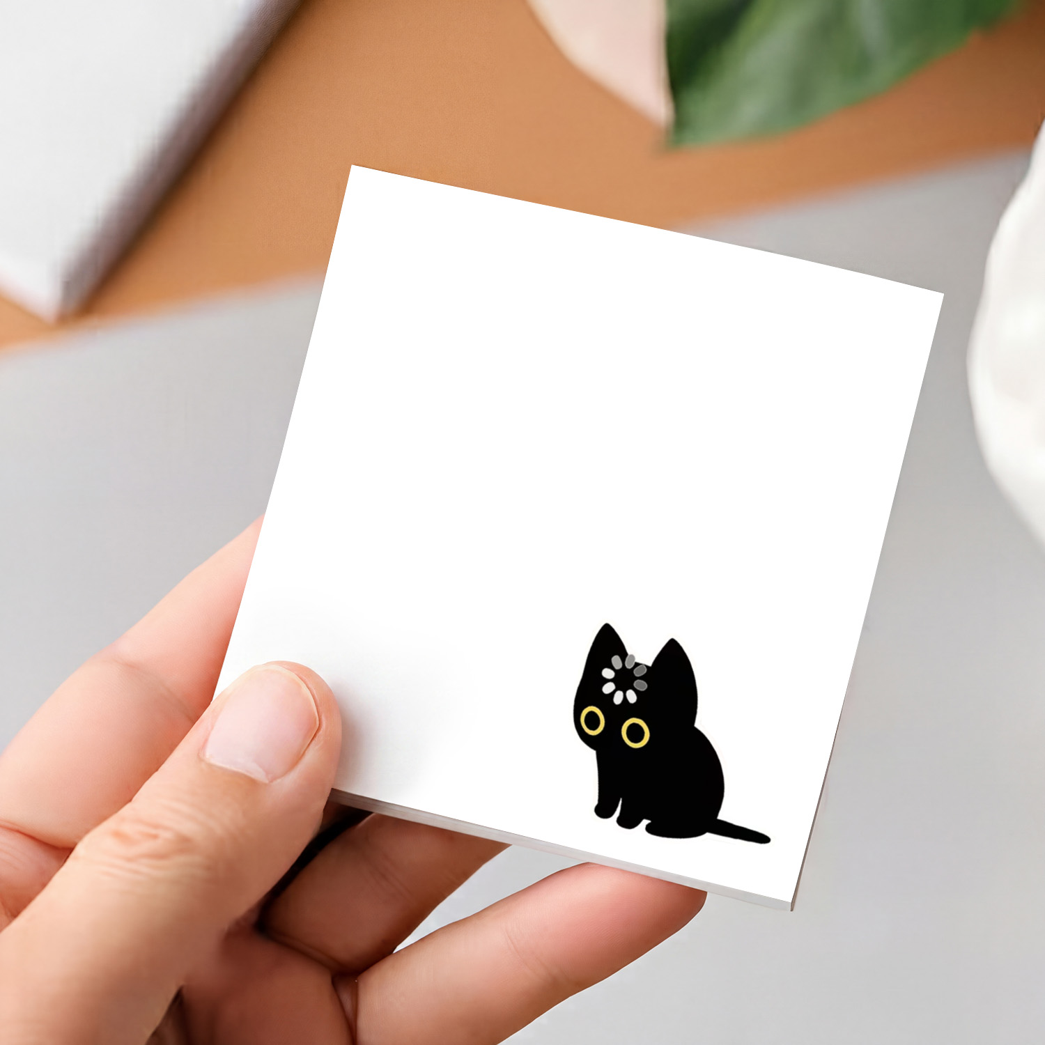 2pcs Cute Black Cat Sticky Not - Sticky Note Dispenser 评论和价格