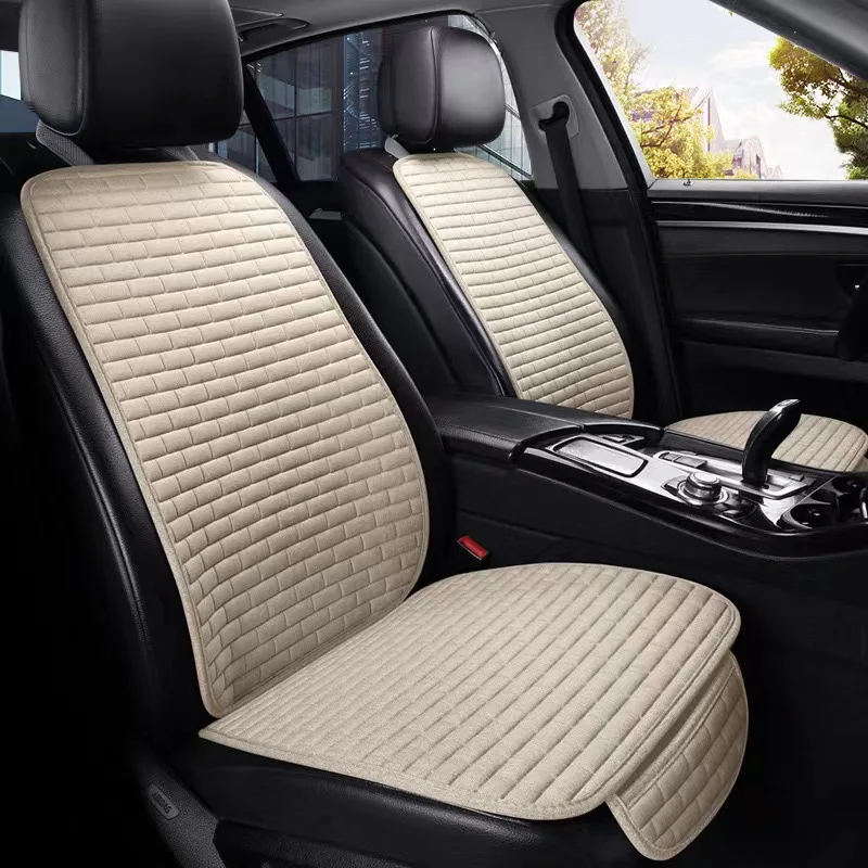Luxury Linen Car Seat Cover Fo - Mesh Back Cushion 评论和价格
