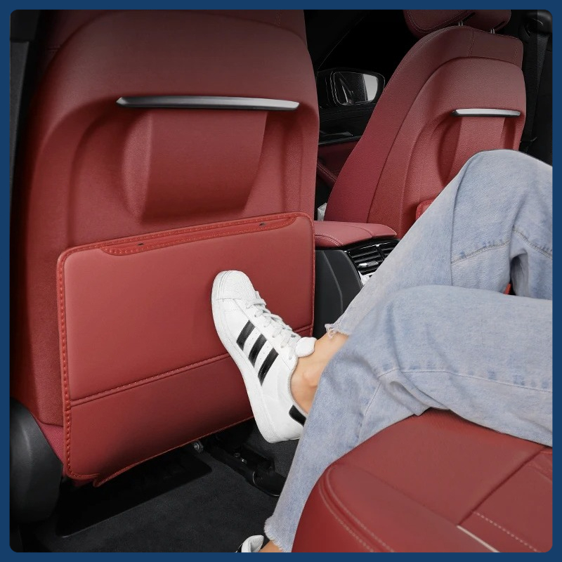 Car Anti-kick Pad Interior Pu  - Mesh Back Cushion 评论和价格
