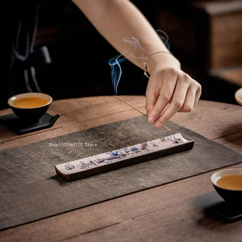 Zen Ceramic Incense Insert Ena - Home Office Yoga Room 评论和价格