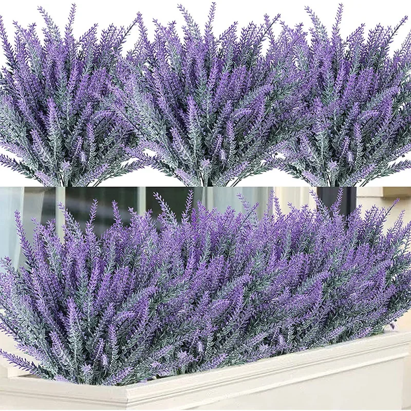 1 Bundle Purple Artificial Lav - Home Office Desk Ideas 评论和价格