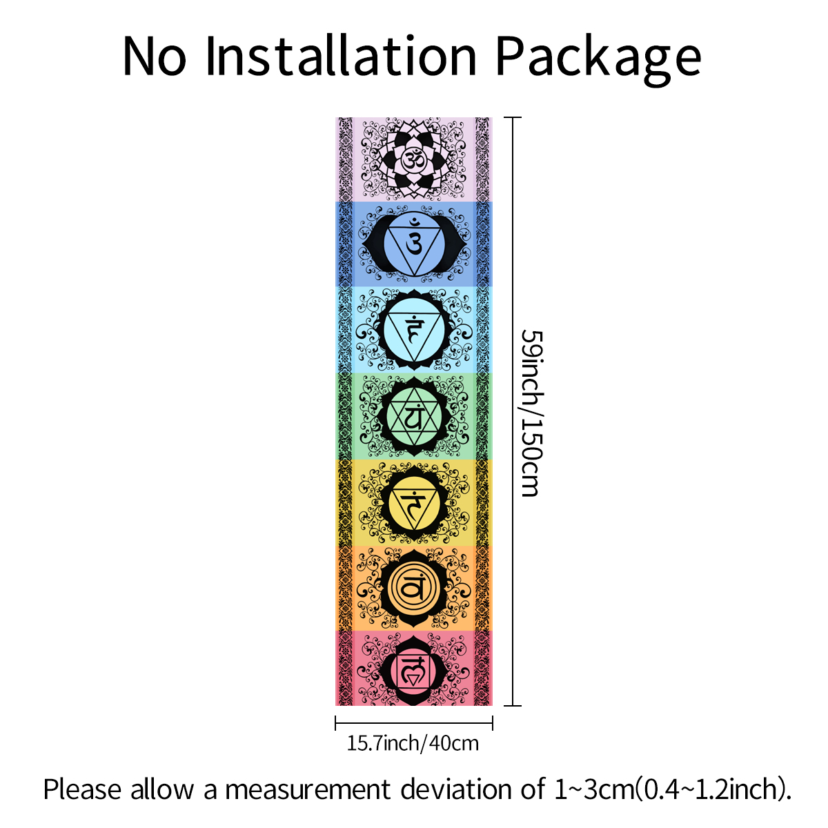 1pc Mysterious seven chakra ta - Home Office Yoga Room 评论和价格