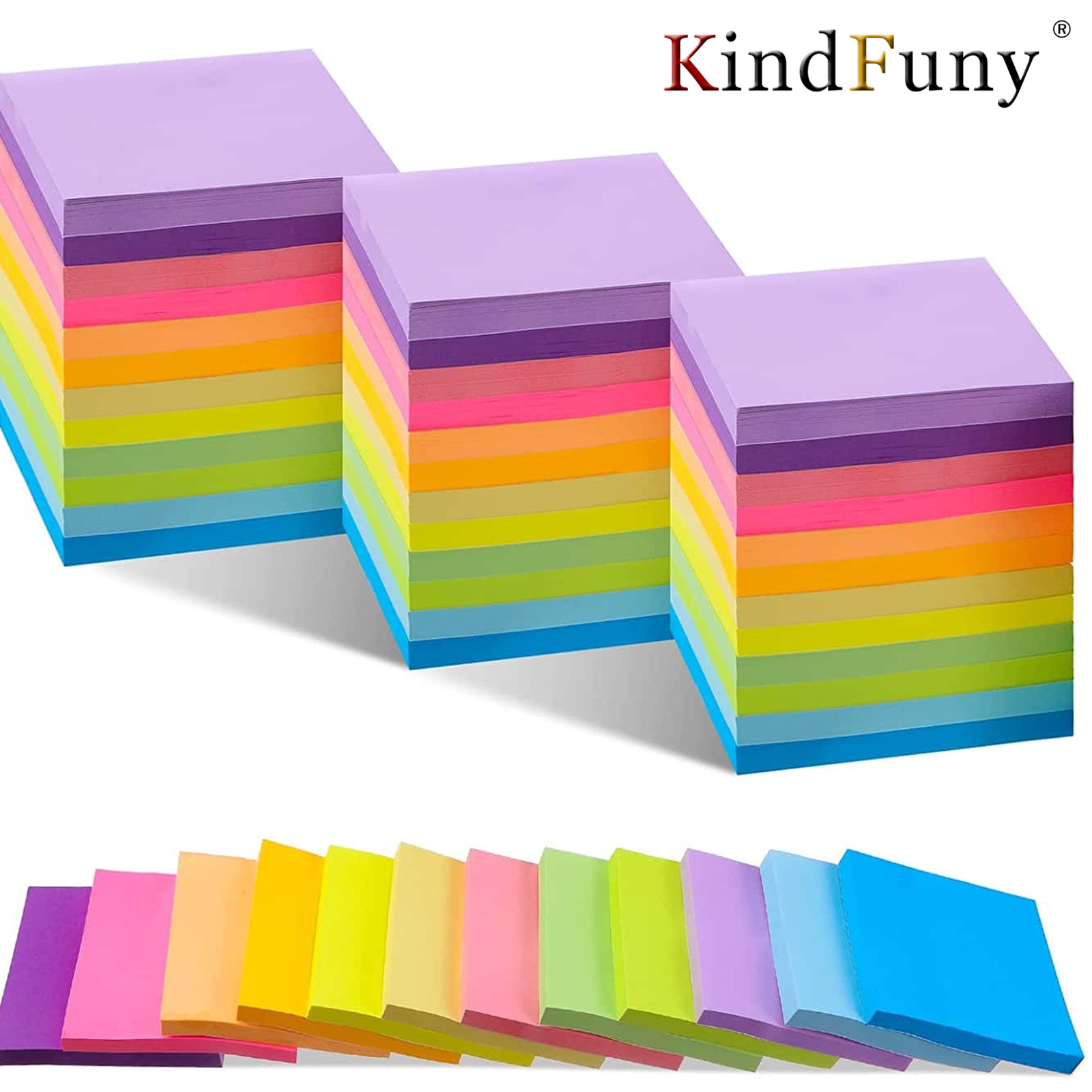 6 Pcs Fluorescent color 3*3inc - Sticky Note Dispenser 评论和价格