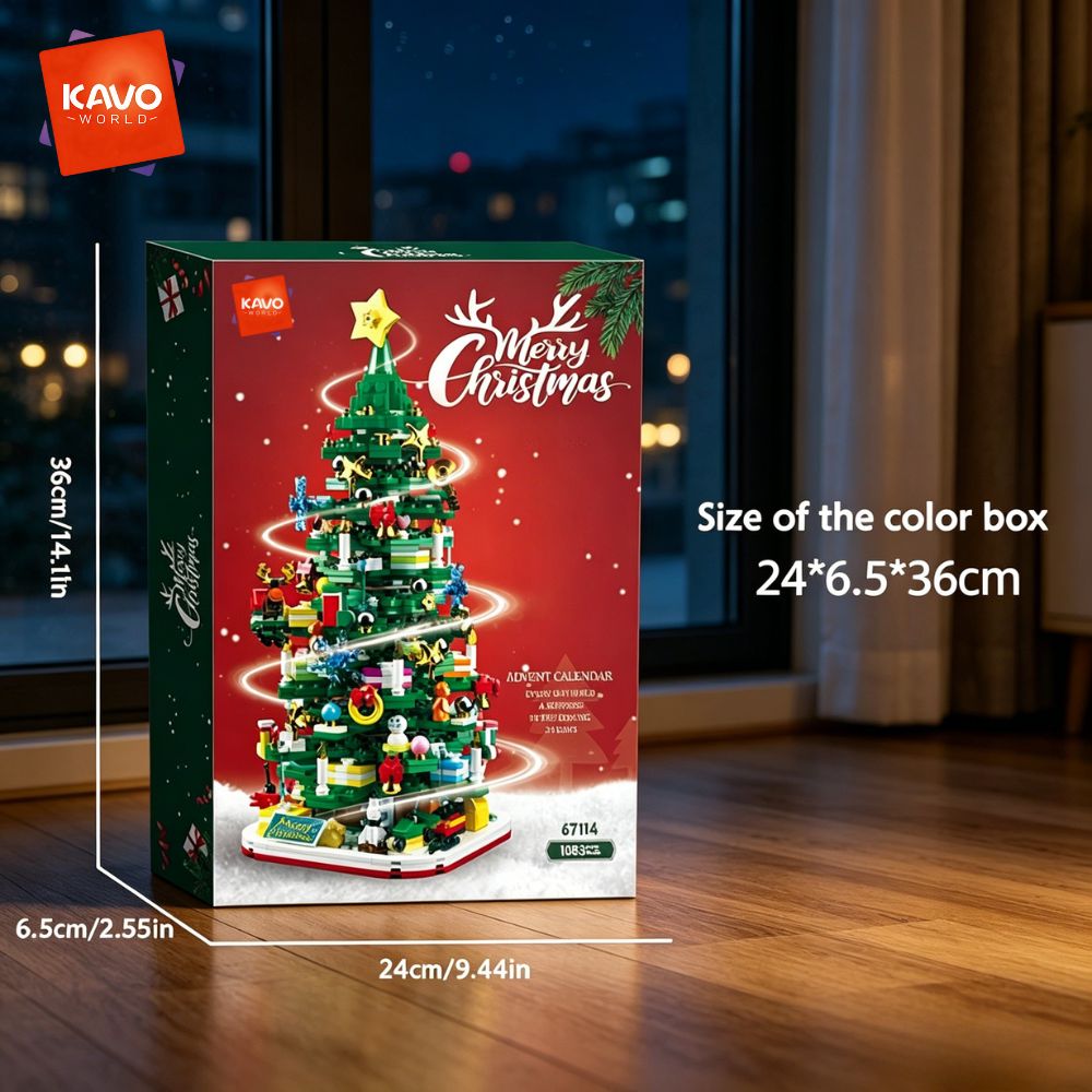 KAVOWORLD 1024pcs Christmas Tr - Home Office Setup Ideas 评论和价格